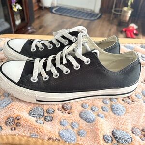 Classic Black Canvas Sneakers